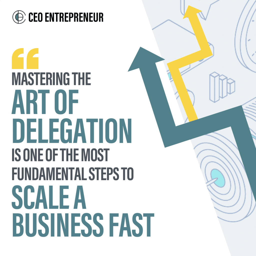“Mastering the art of delegation is one of the most fundamental steps to scale a business FAST”